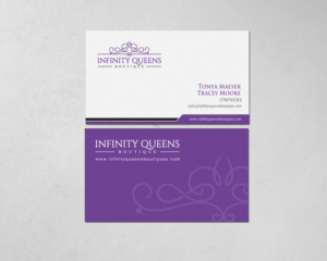 Business Card Design by chandrayaan.creative for infinity queens boutique | Design: #17449234