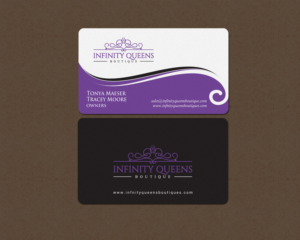 Diseño de Tarjeta de Presentación por chandrayaan.creative para infinity queens boutique | Diseño: #17449236