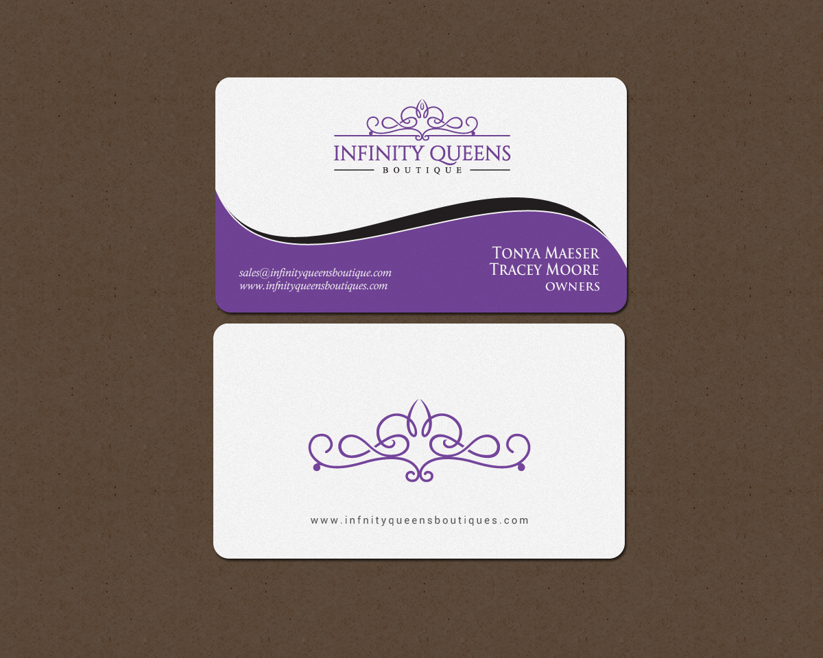 Business Card Design by chandrayaan.creative for infinity queens boutique | Design #17449237