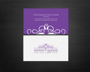 Business Card Design by chandrayaan.creative for infinity queens boutique | Design: #17450250
