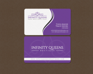Business Card Design by chandrayaan.creative for infinity queens boutique | Design: #17451882