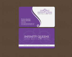 Business Card Design by chandrayaan.creative for infinity queens boutique | Design: #17451883