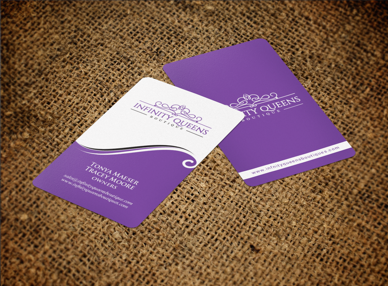 Business Card Design by chandrayaan.creative for infinity queens boutique | Design #17451885