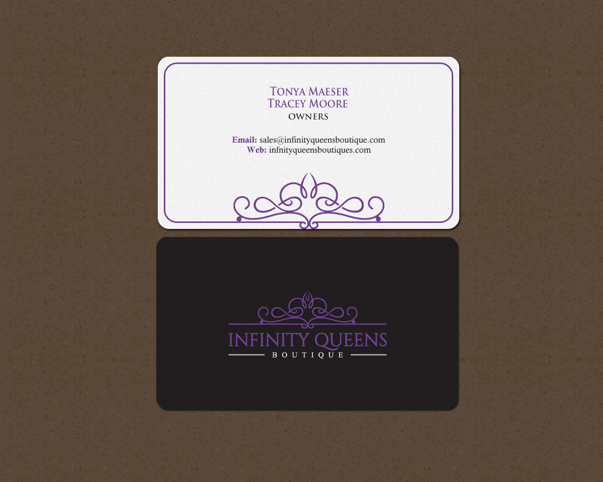 Business Card Design by chandrayaan.creative for infinity queens boutique | Design #17452035