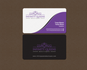 Business Card Design by chandrayaan.creative for infinity queens boutique | Design: #17452036