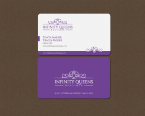 Business Card Design by chandrayaan.creative for infinity queens boutique | Design: #17452037