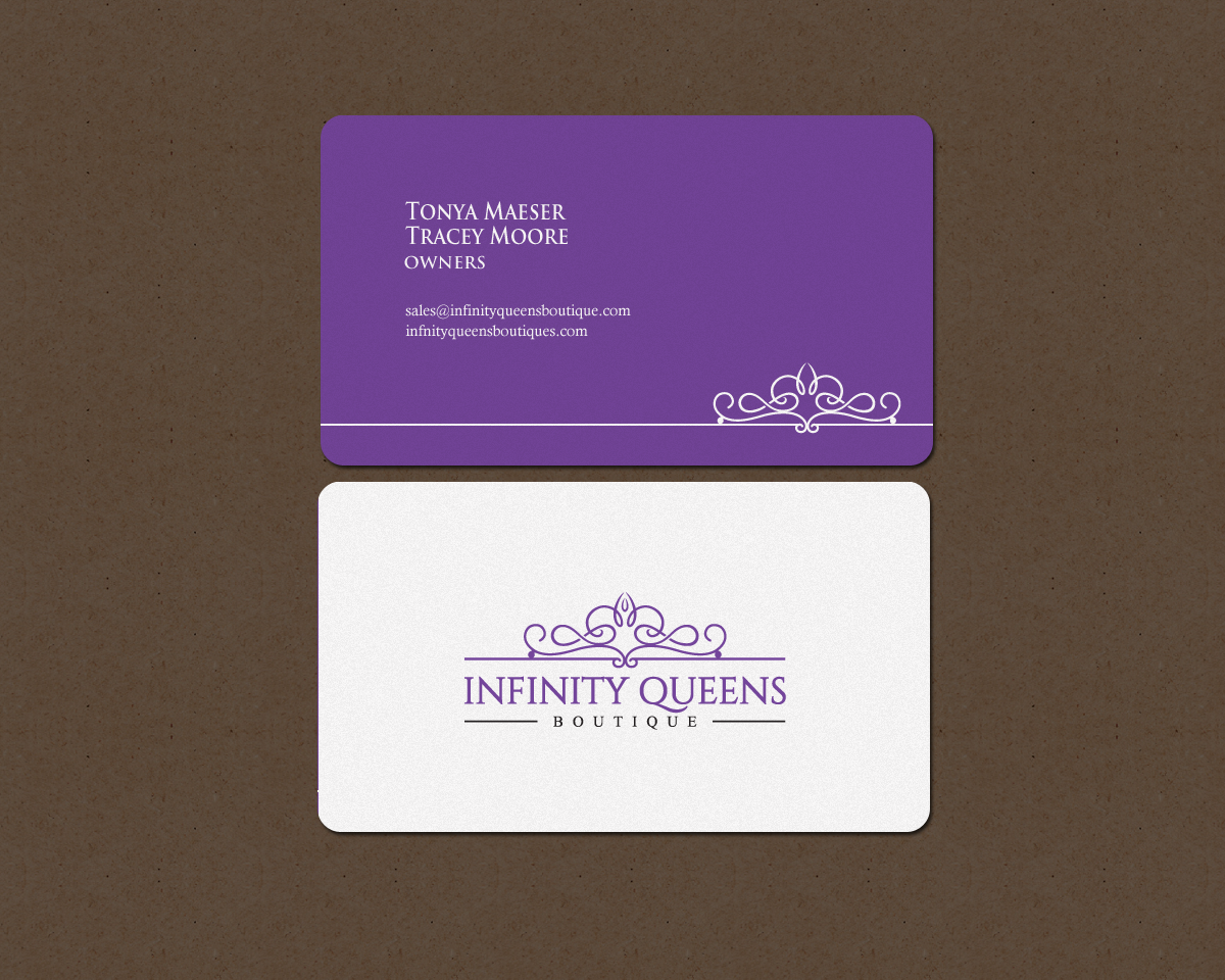 Business Card Design by chandrayaan.creative for infinity queens boutique | Design #17452038