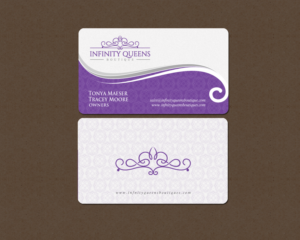 Design de Carte de Visite par chandrayaan.creative pour infinity queens boutique | Design : #17468073
