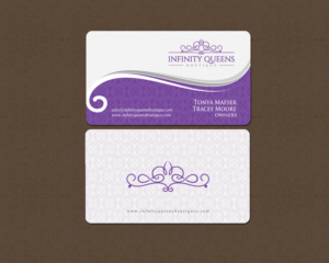 Design de Carte de Visite par chandrayaan.creative pour infinity queens boutique | Design : #17468074