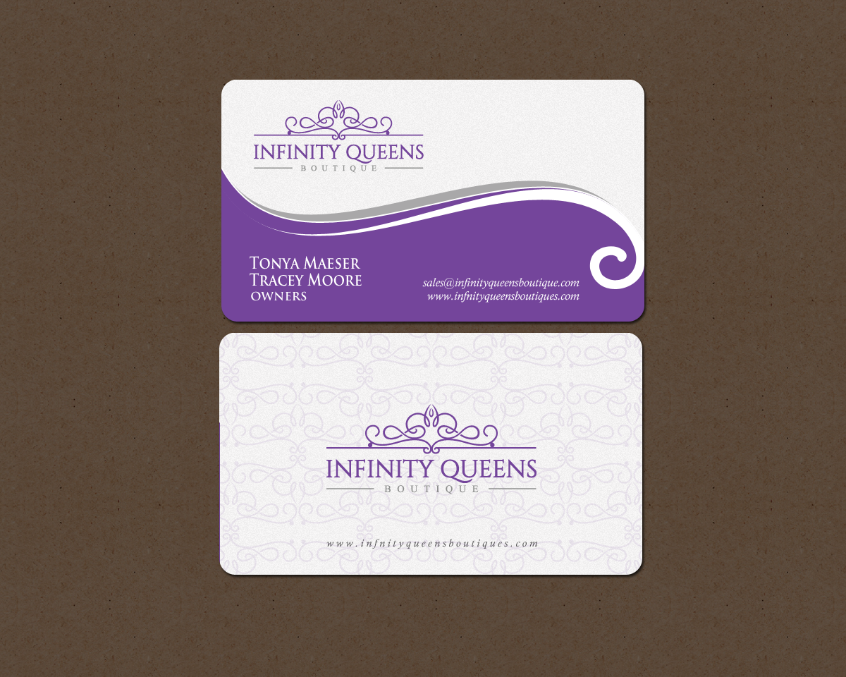 Design de Carte de Visite par chandrayaan.creative pour infinity queens boutique | Design #17468075