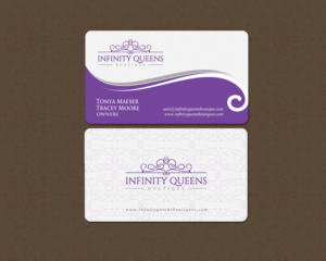 Design de Carte de Visite par chandrayaan.creative pour infinity queens boutique | Design : #17468075