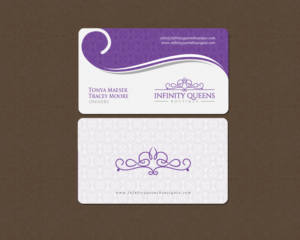 Design de Carte de Visite par chandrayaan.creative pour infinity queens boutique | Design : #17468264