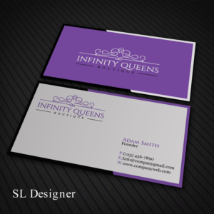 Business Card Design by SL Designer for infinity queens boutique | Design: #17445026