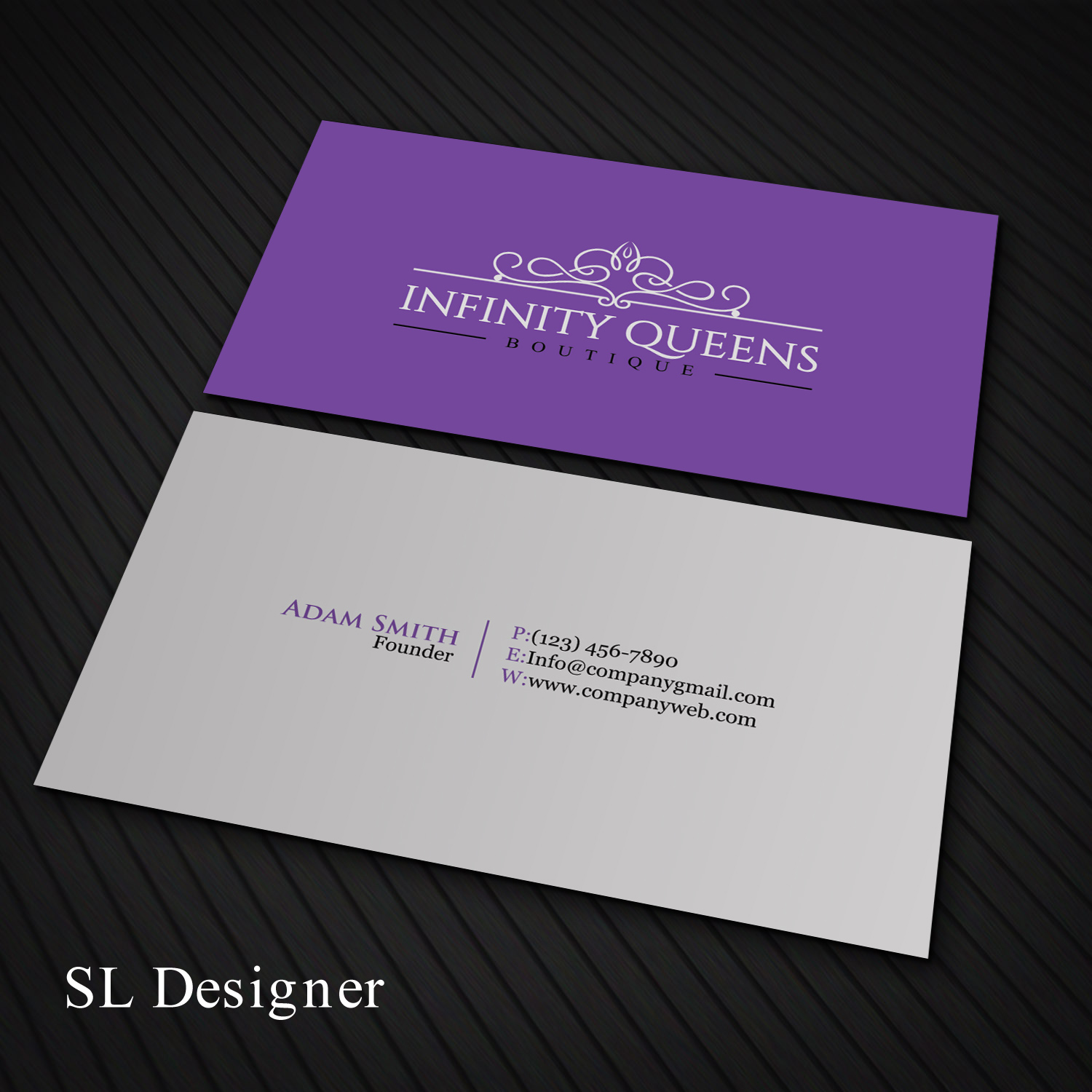 Design de Carte de Visite par SL Designer pour infinity queens boutique | Design #17445032