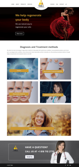 THEA CRM website - sleek, sophisticated, uplifting | Web-Design von CharaFathimalil
