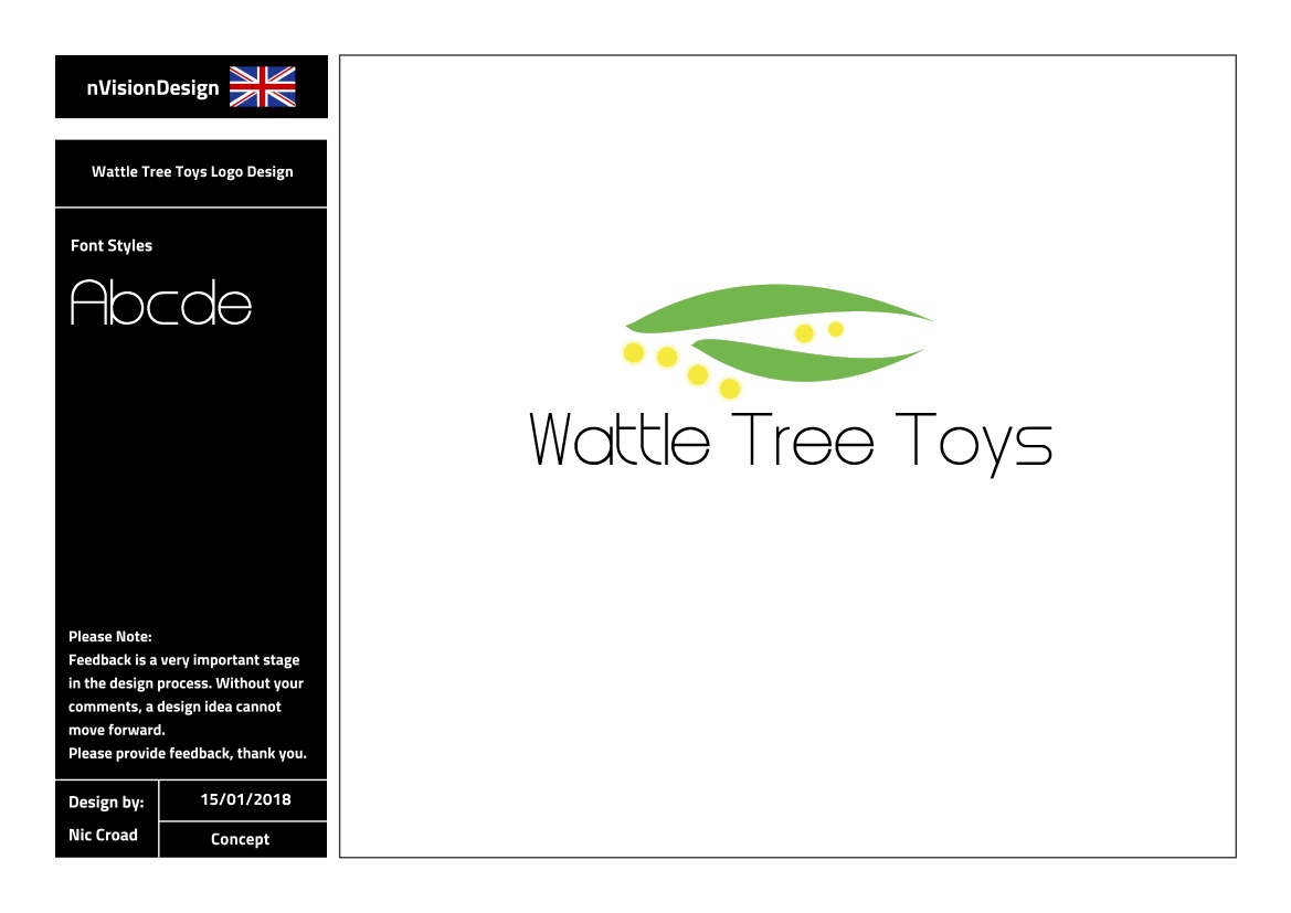 Diseño de Logo por nvisiondesign.co.uk para Wattle Tree Toys | Diseño #17437910