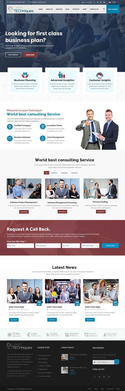 Web Design by Xclusive Designers for Lean TECHniques | Design #17452981