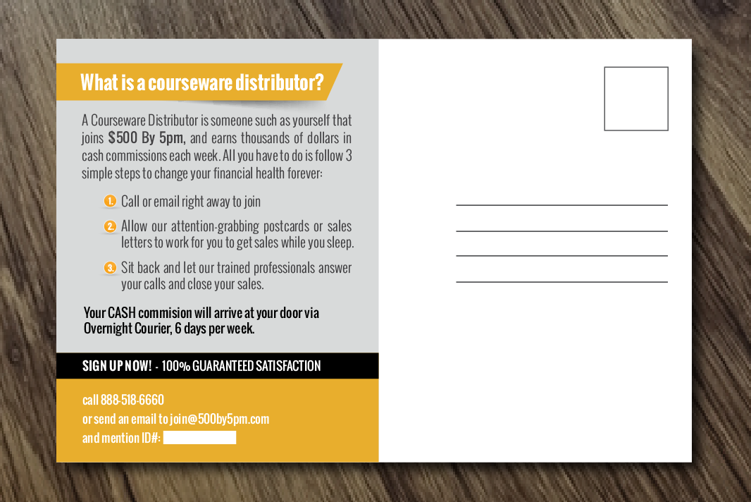 Diseño de Postal por Alexandar para Candice Companies LLC | Diseño #17454624
