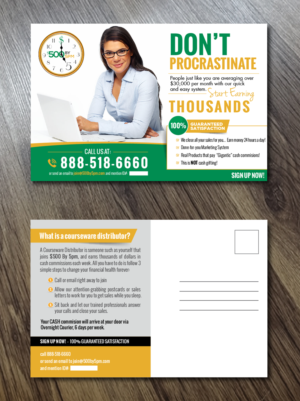 4x6 postcard design Five By Five | Postkarten-Design von Alexandar