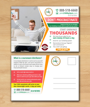 4x6 postcard design Five By Five | Postkarten-Design von ecorokerz