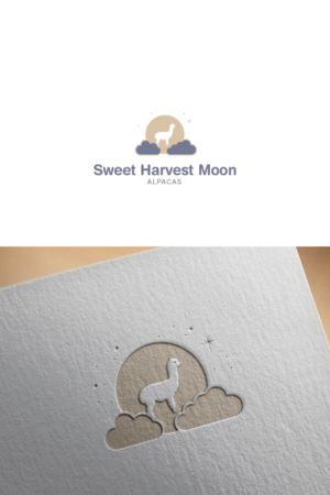 Sweet Harvest Moon Alpacas | Logo Design by senja