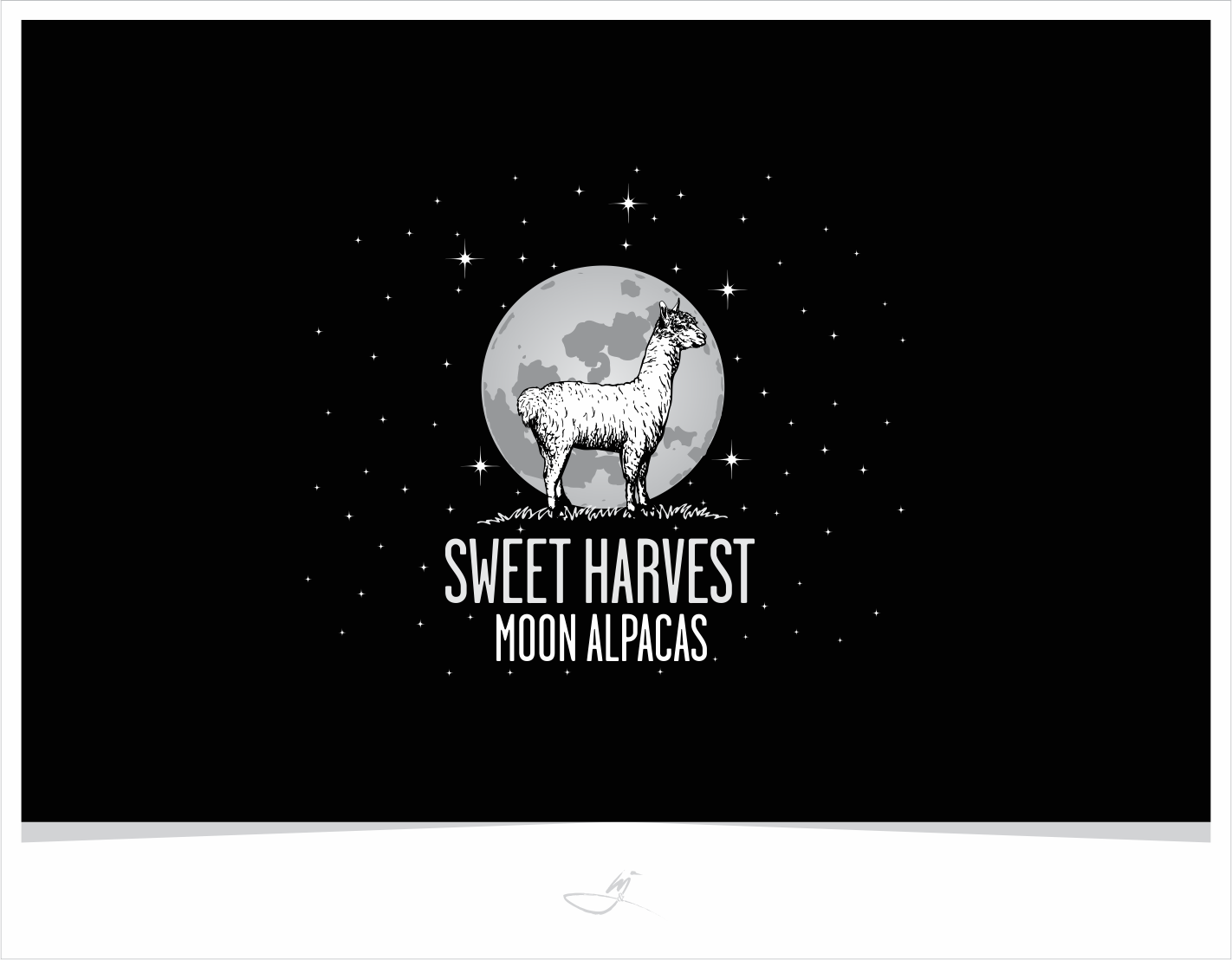 Logo Design by Mimi &amp; Max for Sweet Harvest Moon Alpacas | Design #17471712