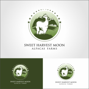 Logo Design by designerupreti for Sweet Harvest Moon Alpacas | Design: #17604555