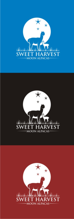 Logo Design by delu 003 for Sweet Harvest Moon Alpacas | Design: #17506465