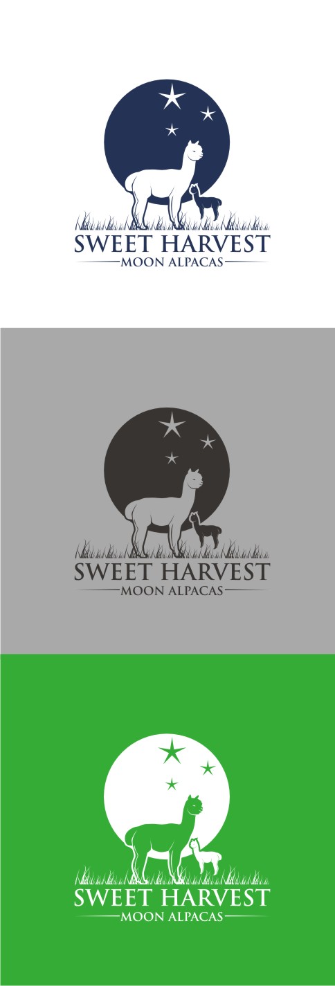 Logo Design by delu 003 for Sweet Harvest Moon Alpacas | Design #17506467