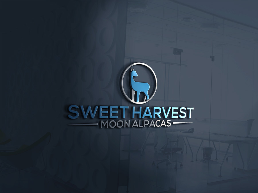 Logo Design by imshohaghossain85 for Sweet Harvest Moon Alpacas | Design #17481063