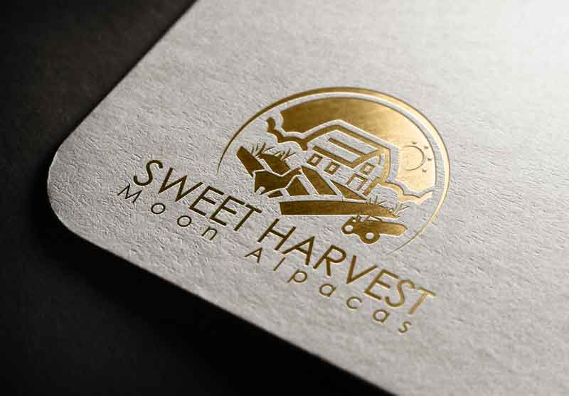 Logo Design by rocklee for Sweet Harvest Moon Alpacas | Design #17524076