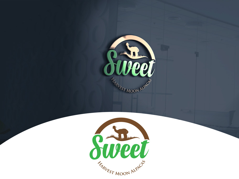Logo Design by A S design @ for Sweet Harvest Moon Alpacas | Design #17495389