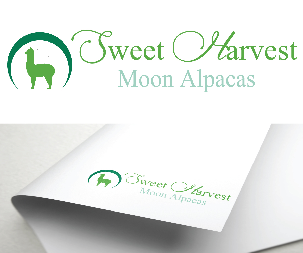 Logo Design by Fairy tail for Sweet Harvest Moon Alpacas | Design #17523014