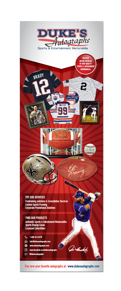Poster-Design von mouallem zoheir für Duke's Autographs | Design #2726008