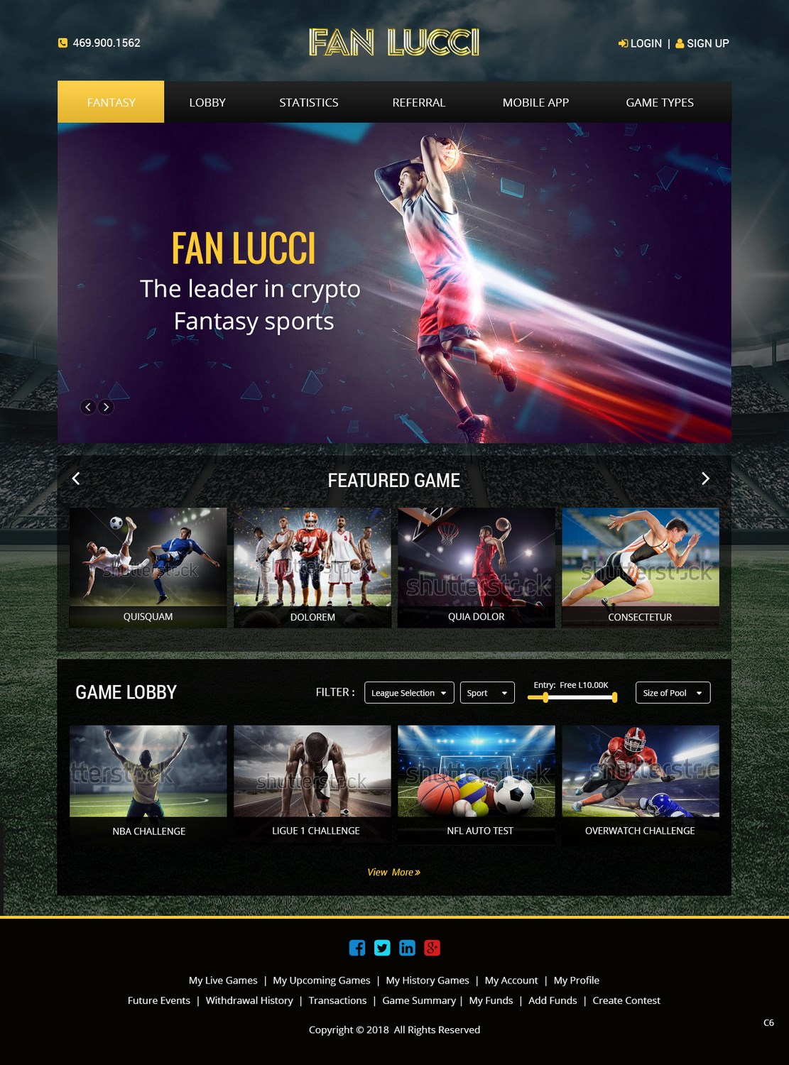 Web Design by pb for Fan Lucci | Design #17503440