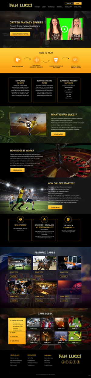 Web Design by pb for Fan Lucci | Design: #17974413