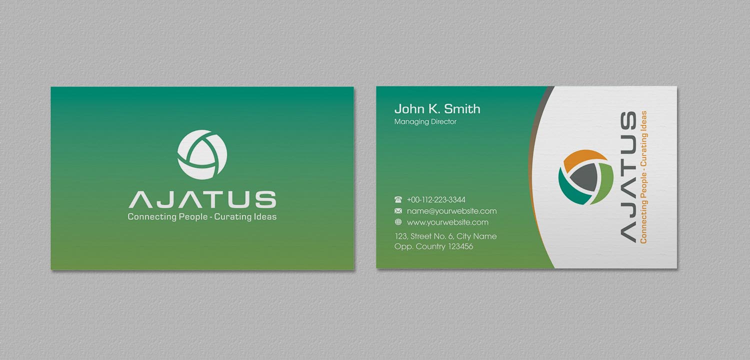 Business Card Design by INDIAN_Ashok for Ajatus | Design #17478362