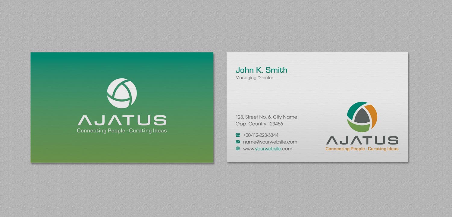 Business Card Design by INDIAN_Ashok for Ajatus | Design #17478368