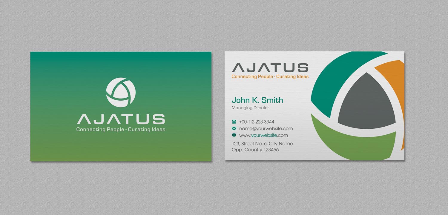 Business Card Design by INDIAN_Ashok for Ajatus | Design #17478369