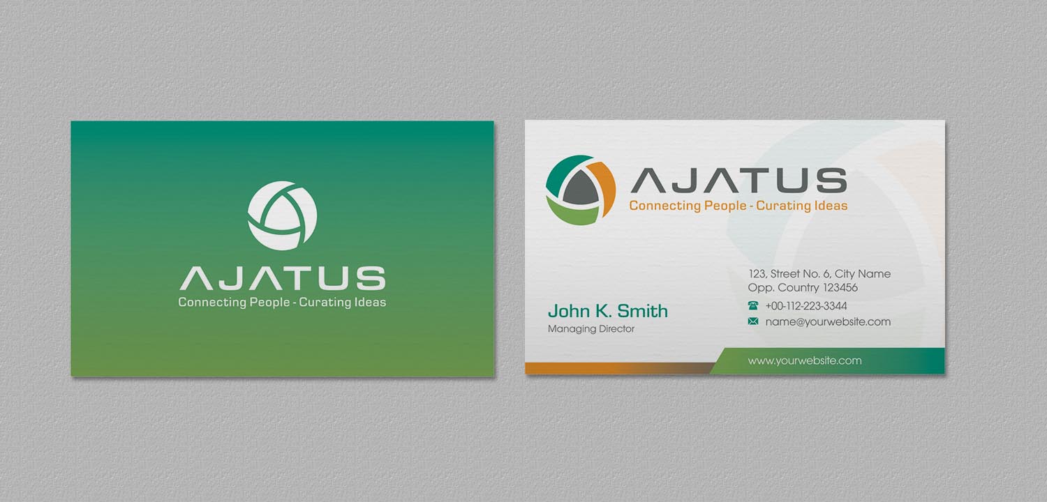 Business Card Design by INDIAN_Ashok for Ajatus | Design #17478373