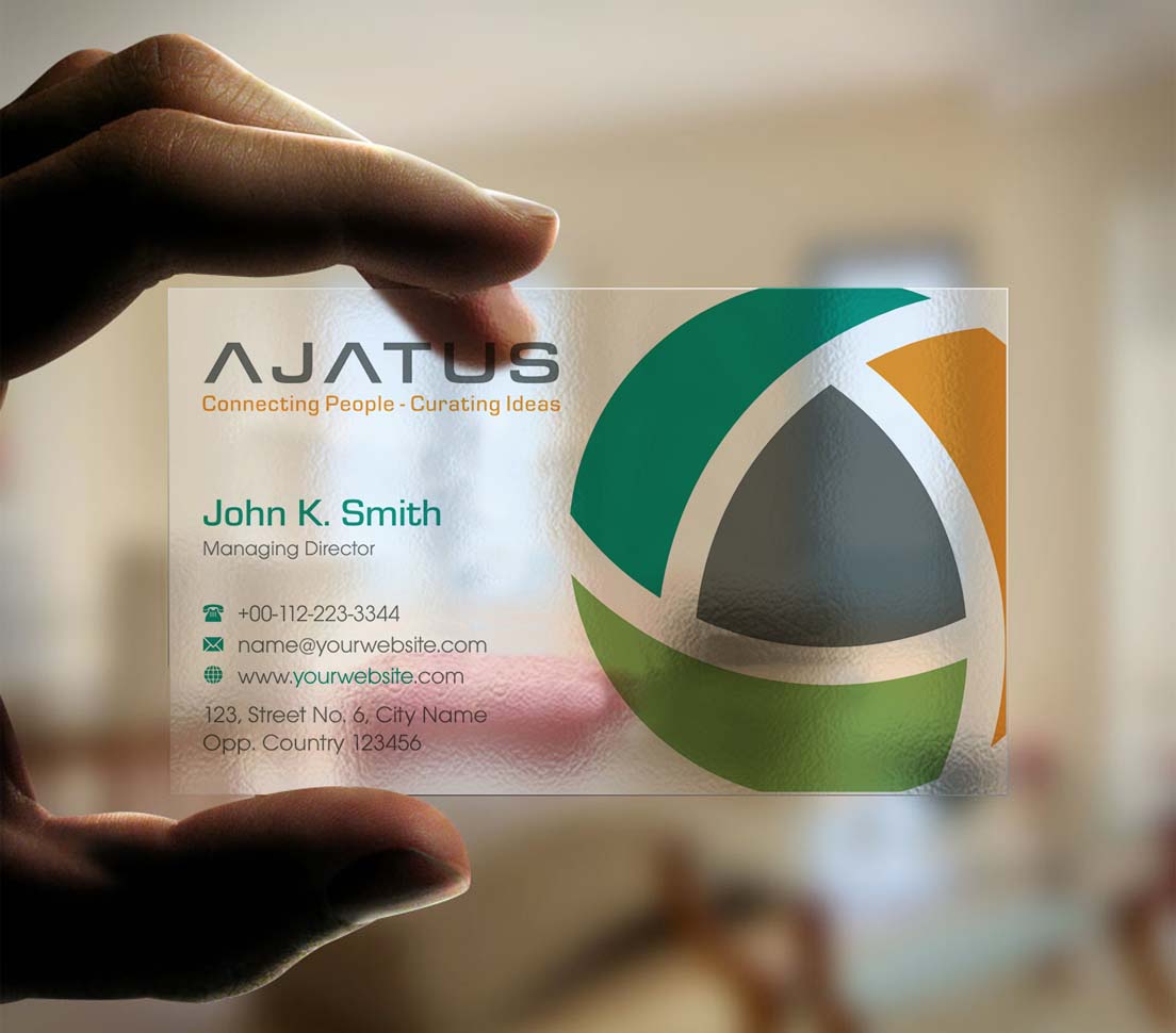 Business Card Design by INDIAN_Ashok for Ajatus | Design #17478482