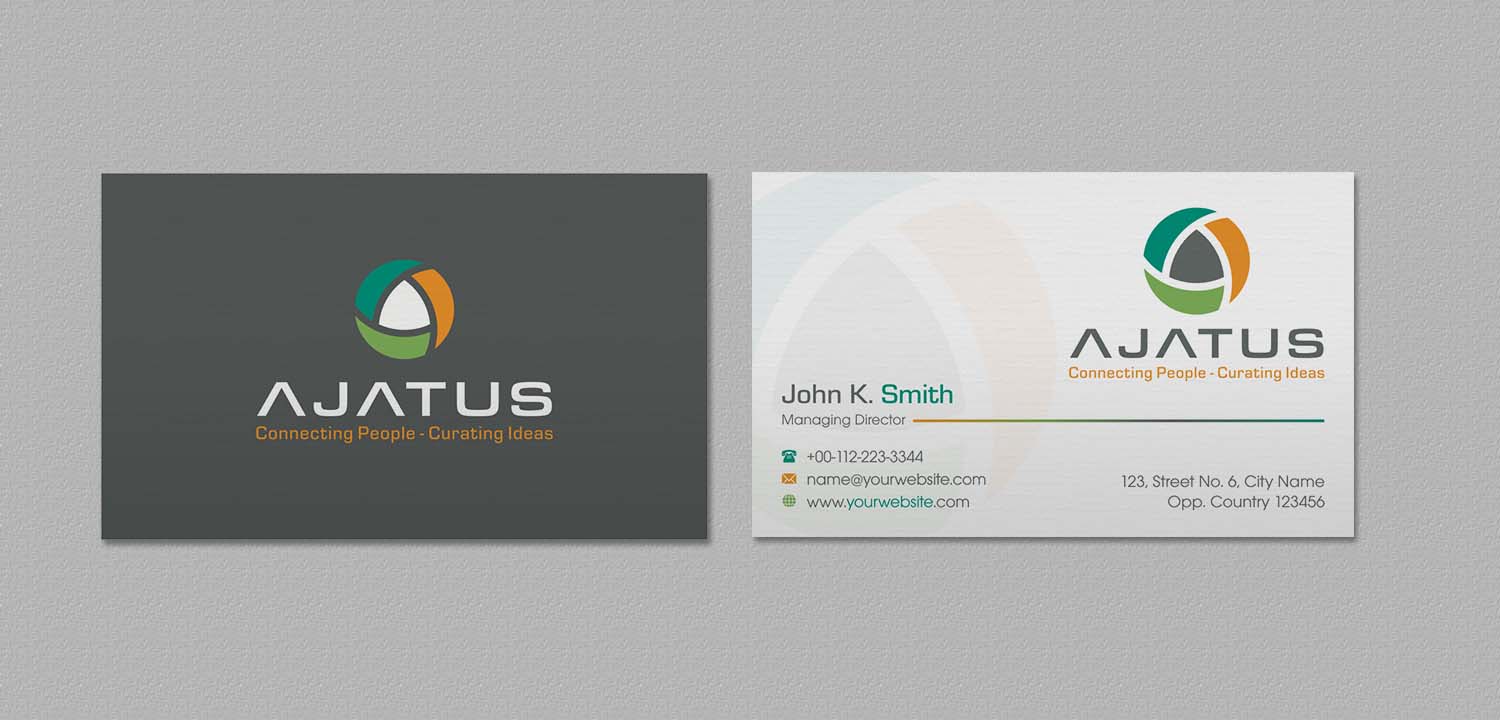 Business Card Design by INDIAN_Ashok for Ajatus | Design #17478487