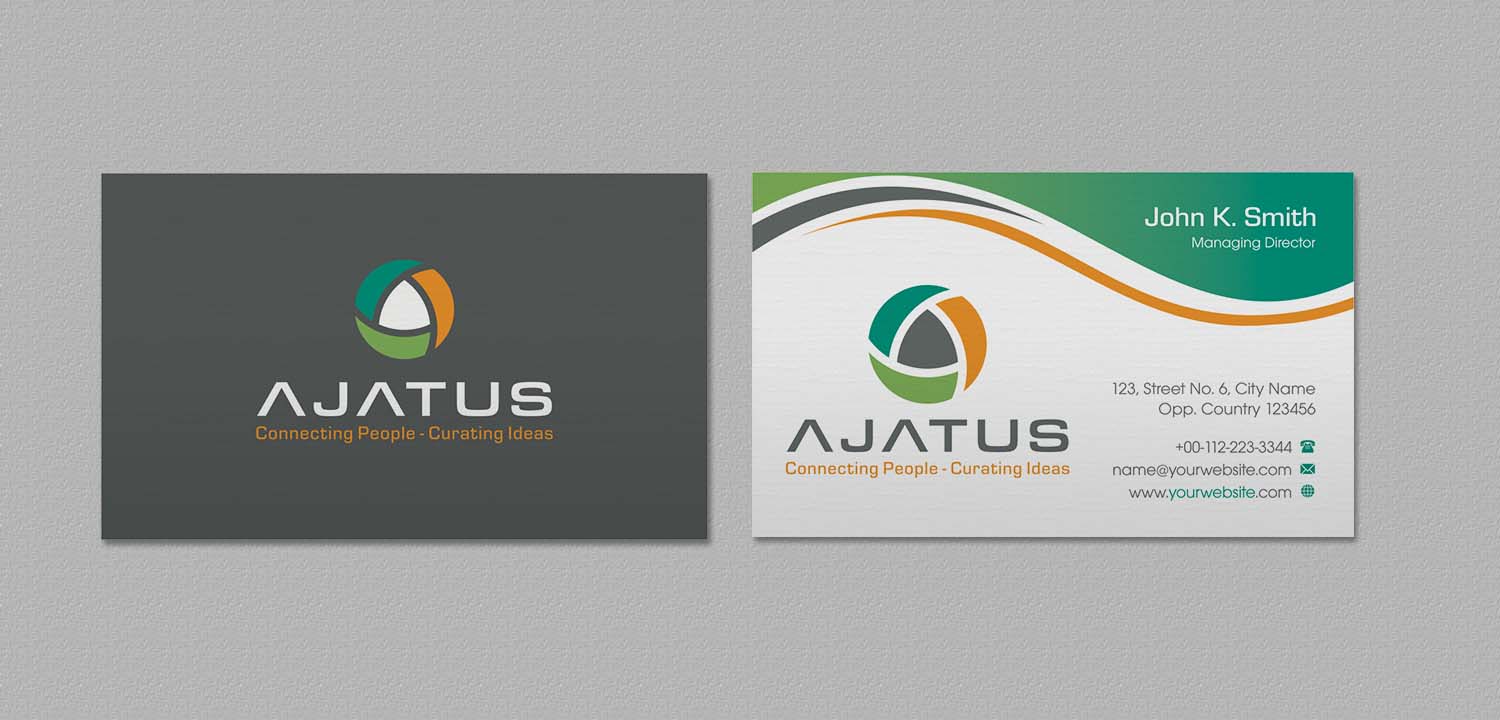 Business Card Design by INDIAN_Ashok for Ajatus | Design #17478489