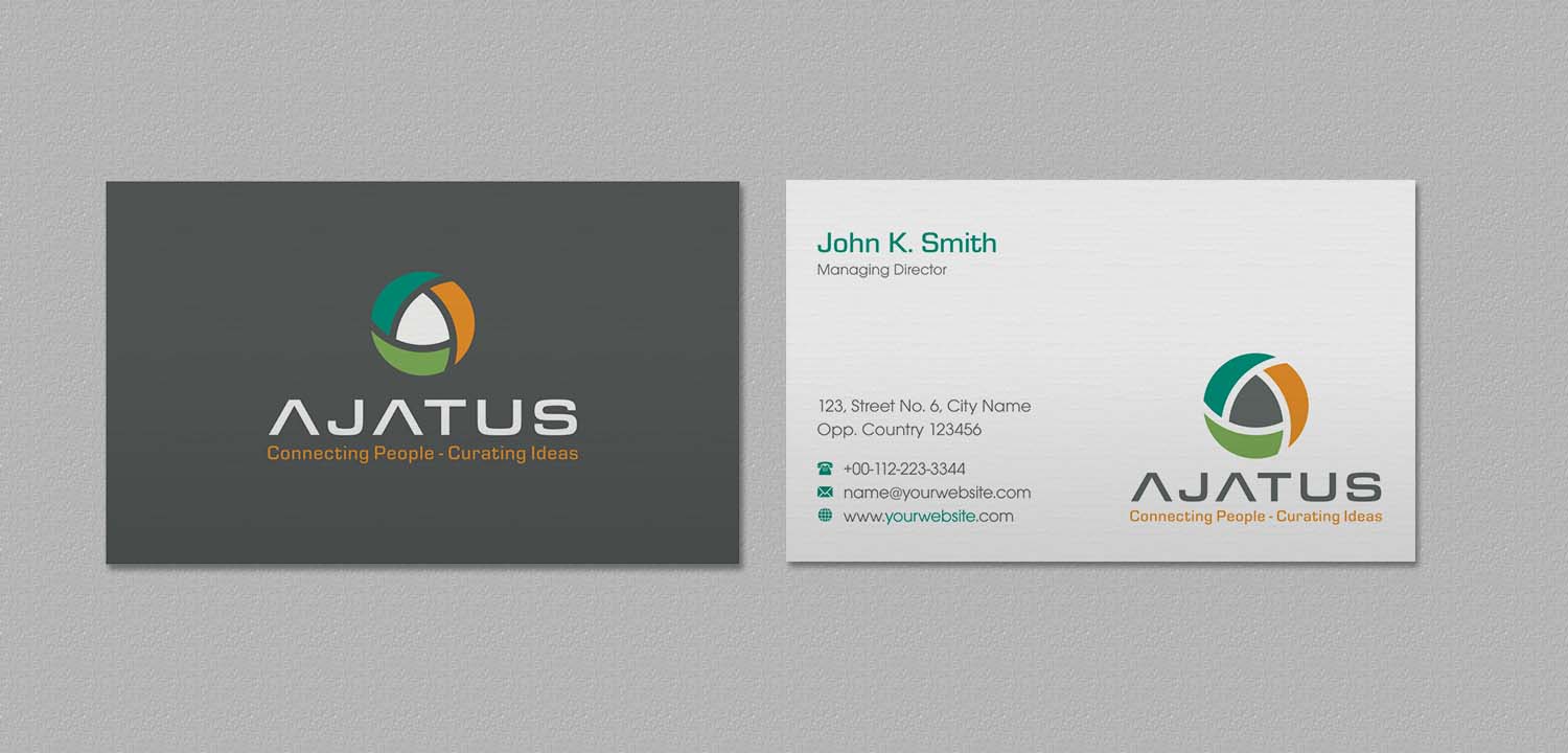 Business Card Design by INDIAN_Ashok for Ajatus | Design #17478493