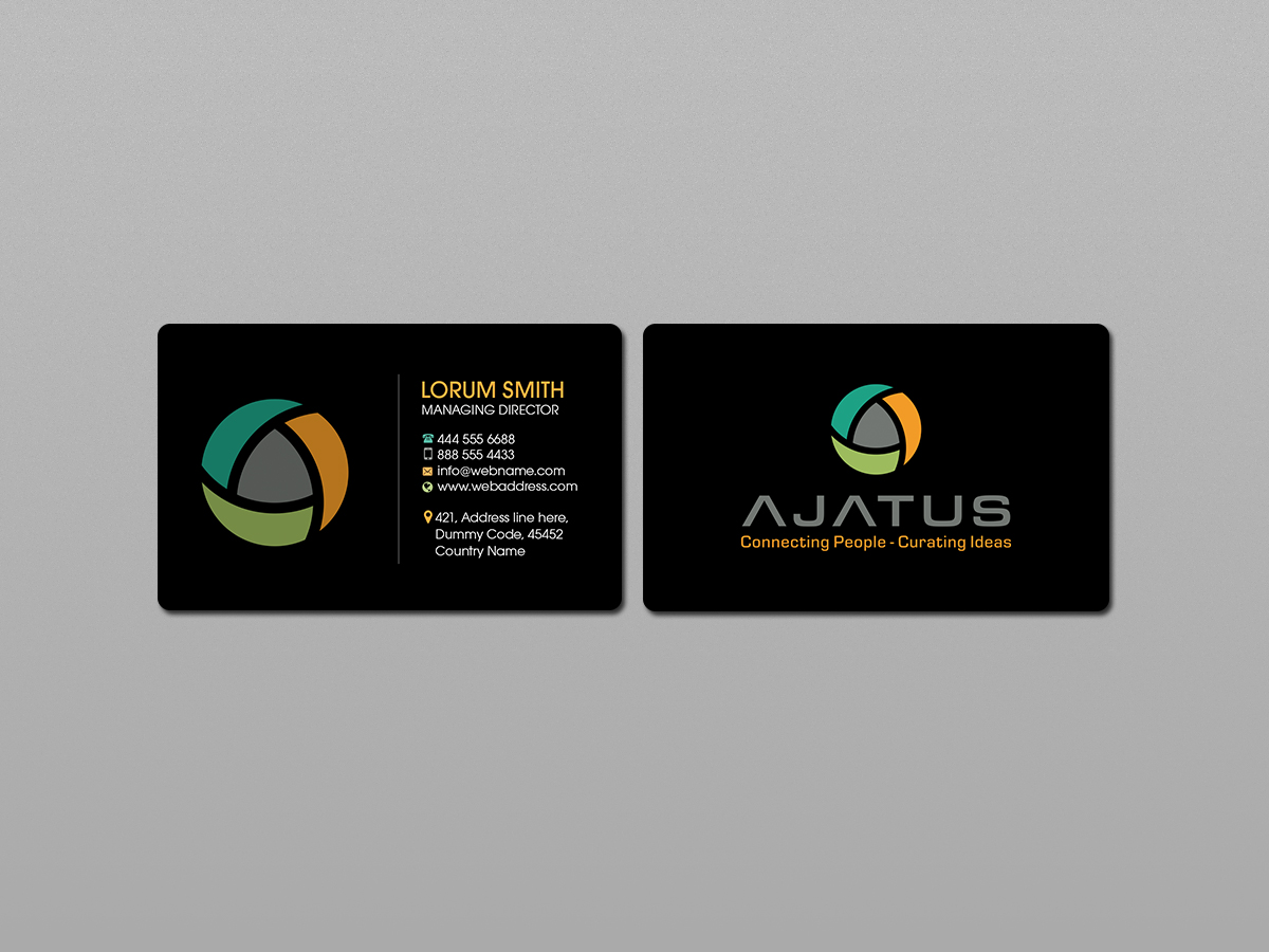 Business Card Design by Creations Box 2015 for Ajatus | Design #17475509