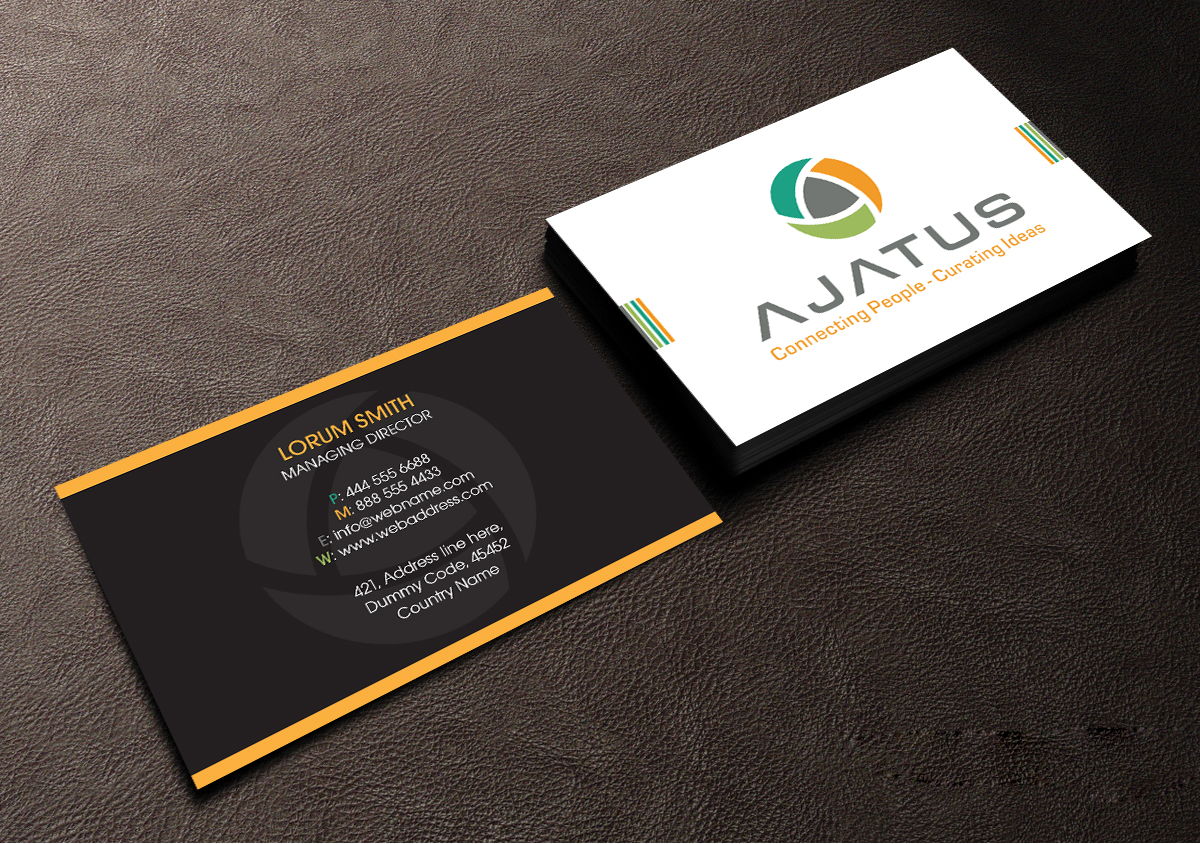 Business Card Design by Creations Box 2015 for Ajatus | Design #17475514