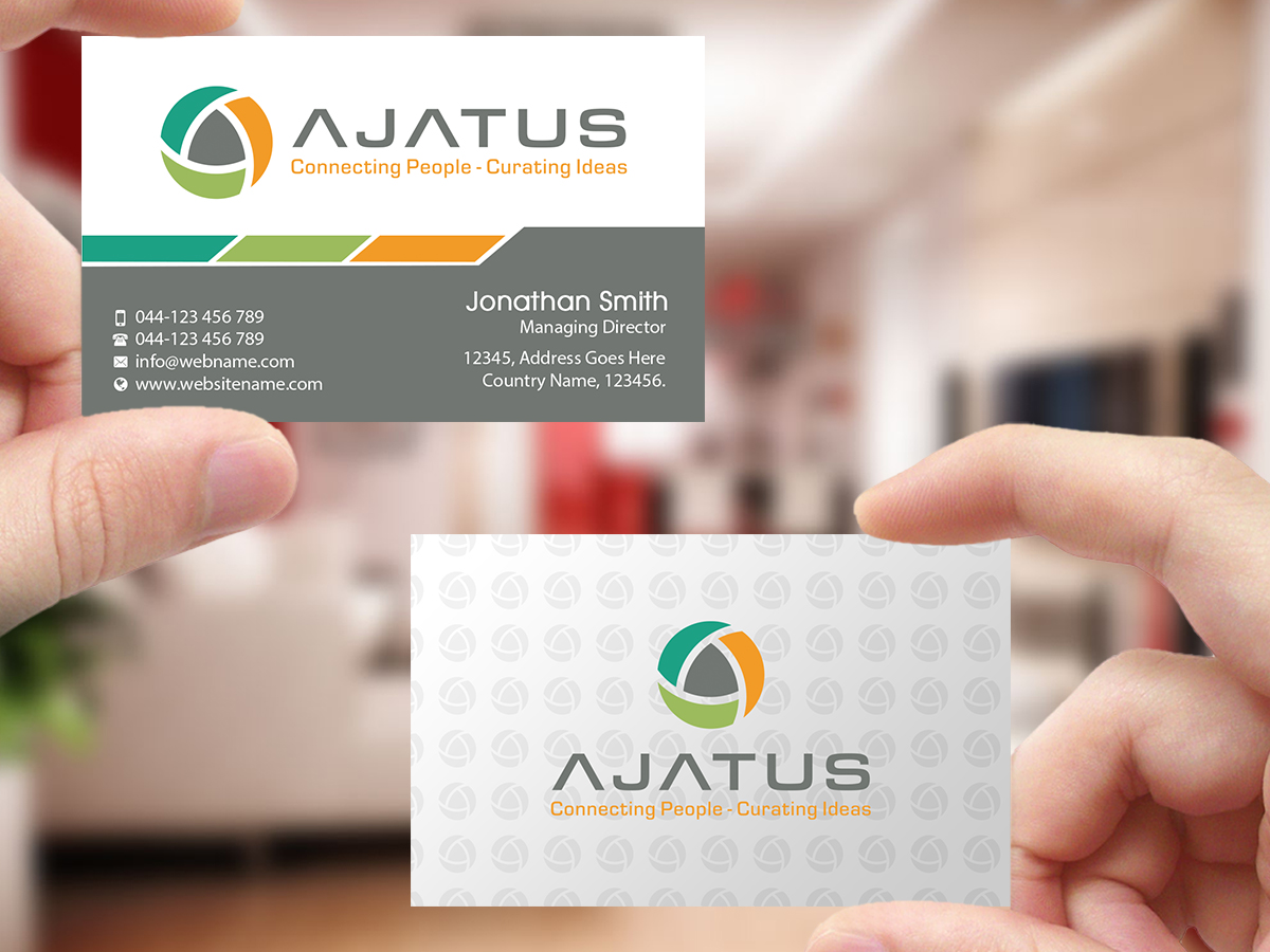 Visitenkarten-Design von Creations Box 2015 für Ajatus | Design #17478287