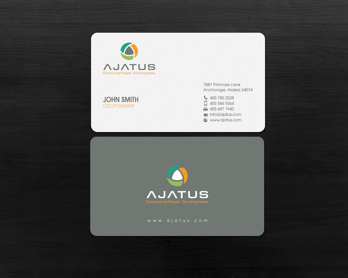 Business Card Design by chandrayaan.creative for Ajatus | Design #17474450