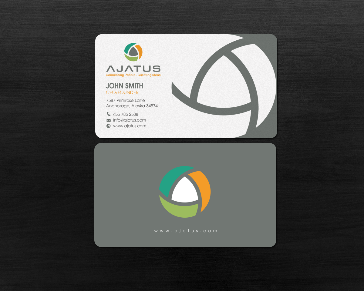 Visitenkarten-Design von chandrayaan.creative für Ajatus | Design #17474451