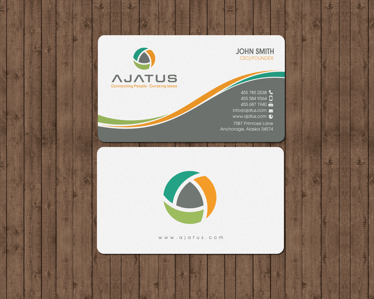 Business Card Design by chandrayaan.creative for Ajatus | Design #17474663